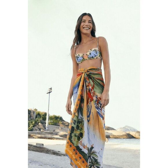 FARM Rio Tropical Print Swim Coverup - Picture 1 of 9